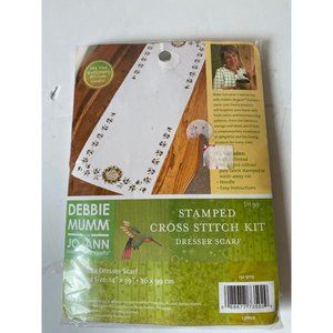 Debbie Mumm‎ cross stitch kit dresser scarf Ciao Bella 14"x 39" 2008